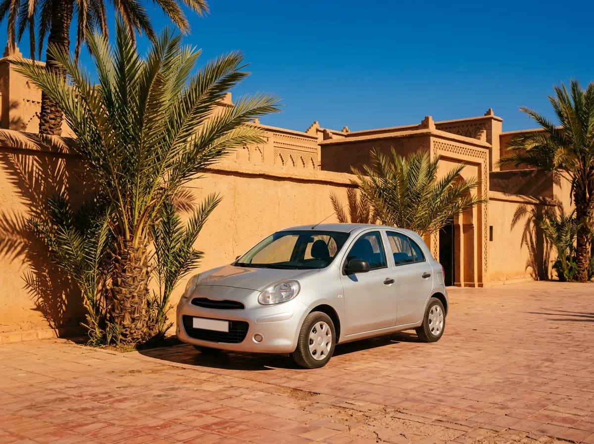 État des lieux signé avant une location de voiture assurée à Marrakech