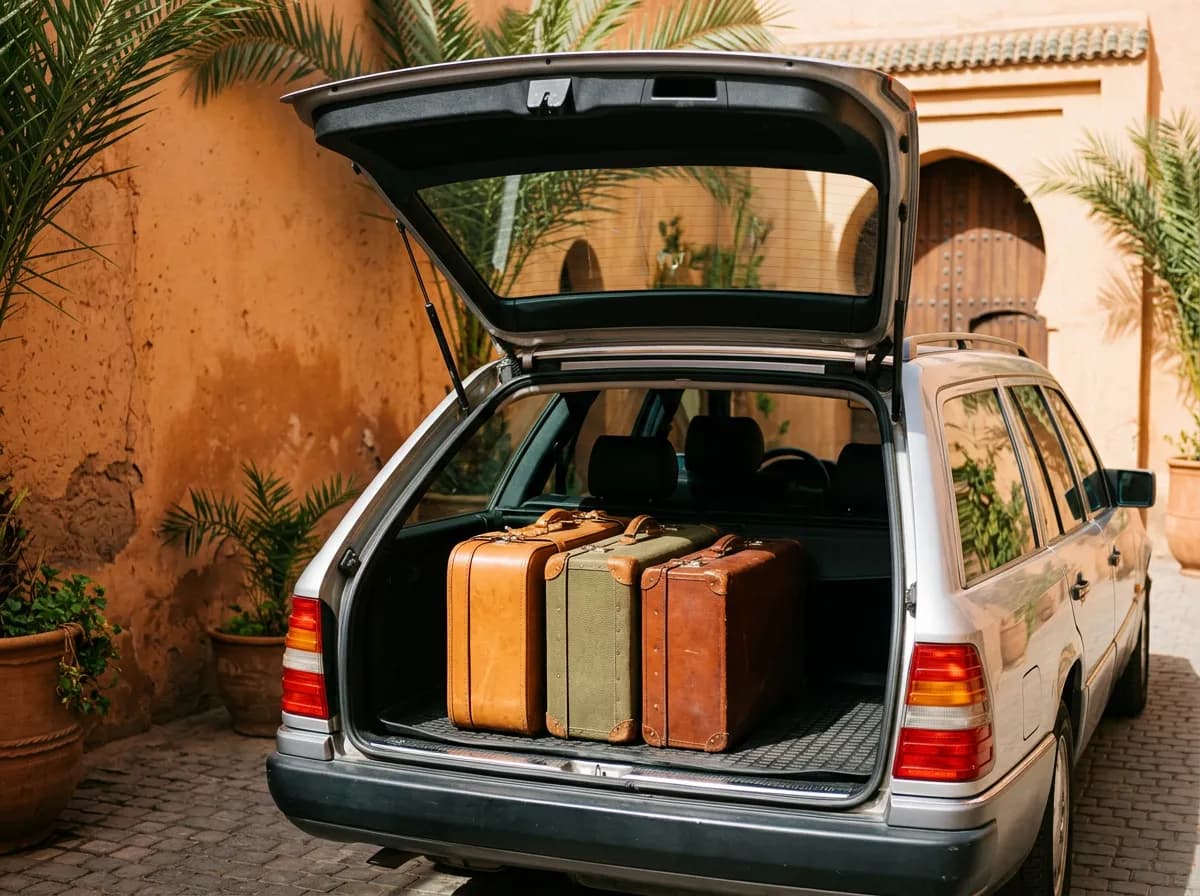 Prise en charge d'une voiture de location à l'aéroport Marrakech Ménara