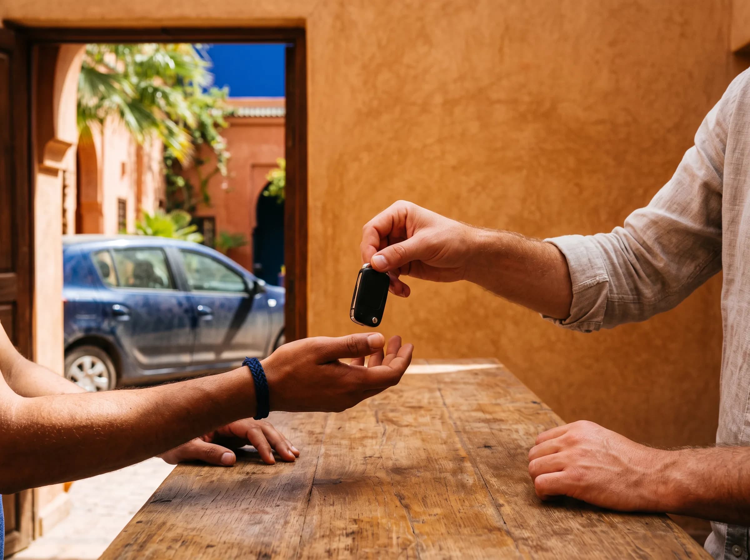 Réservation d'une voiture par WhatsApp avec Marrakesh Car Rental à Marrakech