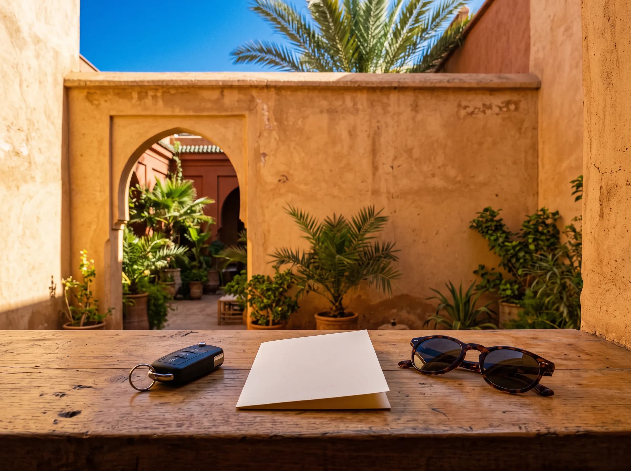 Client signant les conditions de location de voiture à l'agence Marrakesh Car Rental à Marrakech